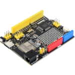 Image of an Arduino Uno R4 microcontroller board
