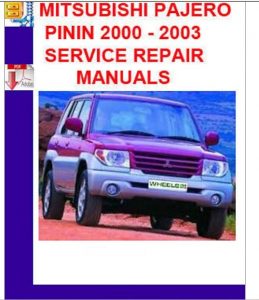 Read more about the article Mitsubishi Pajero Pinin 2000 – 2003 service Repair Manual